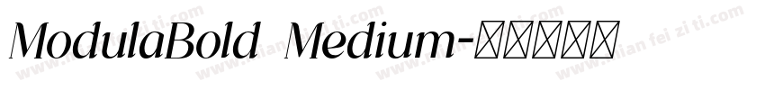 ModulaBold Medium字体转换